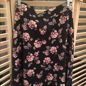Floral skirt with stretch